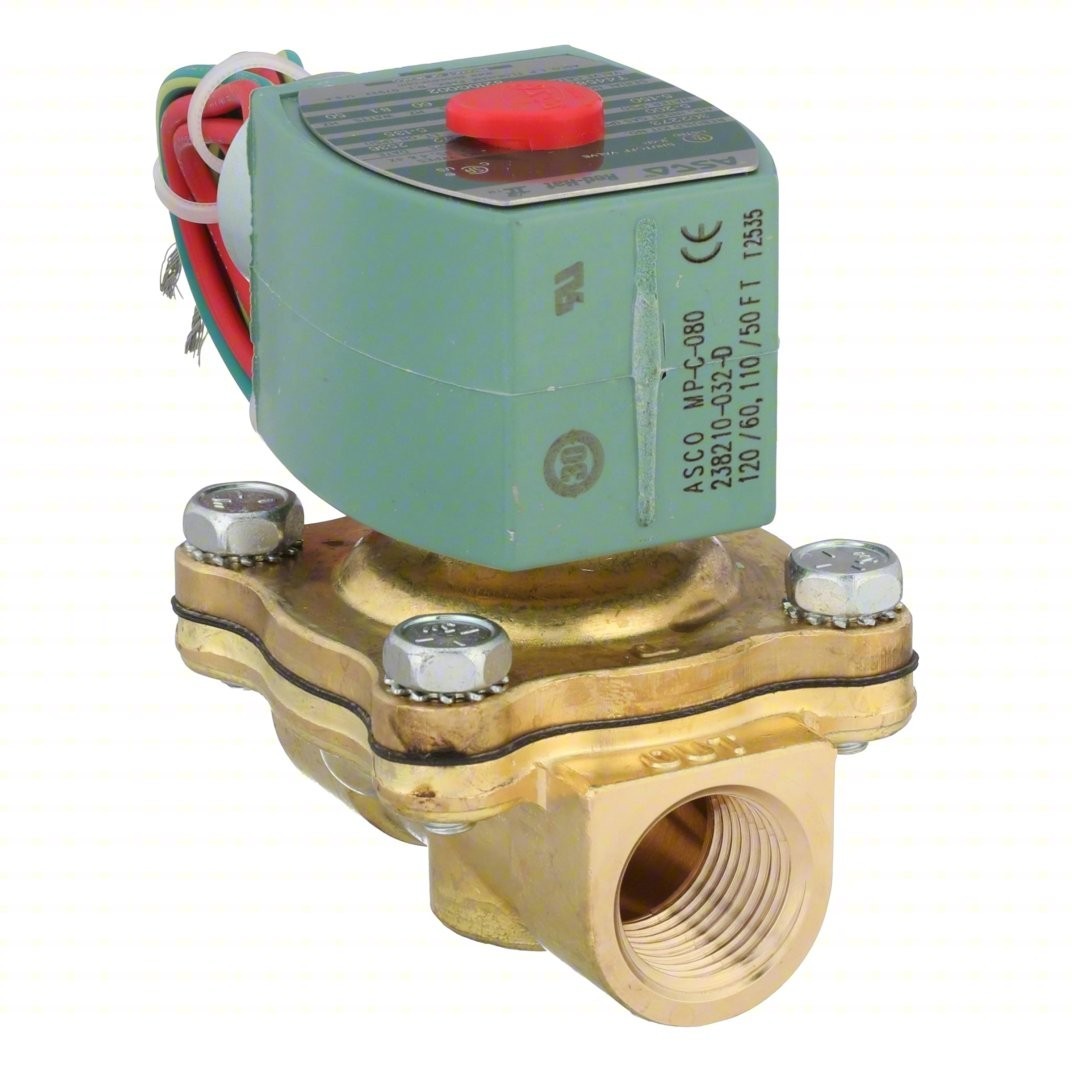 ASCO 8210G002 1/2 Inch 2 Way Solenoid Valve 120V ASCO 8210G002 1/2 Inch 2 Way Solenoid Valve 120V