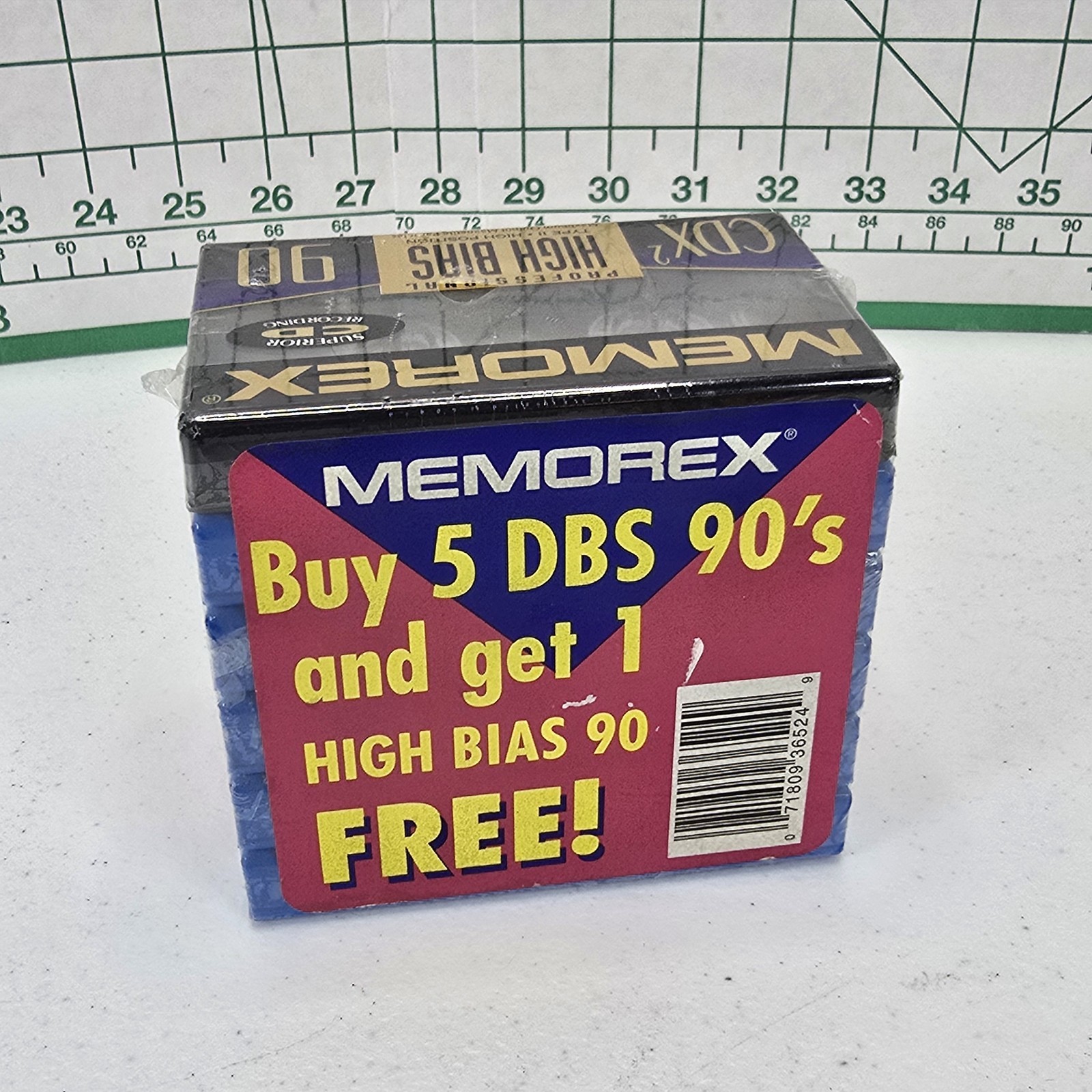 Memorex dBS 90 + High Bias CDX Sealed Blank Audio Cassettes Lot of 6