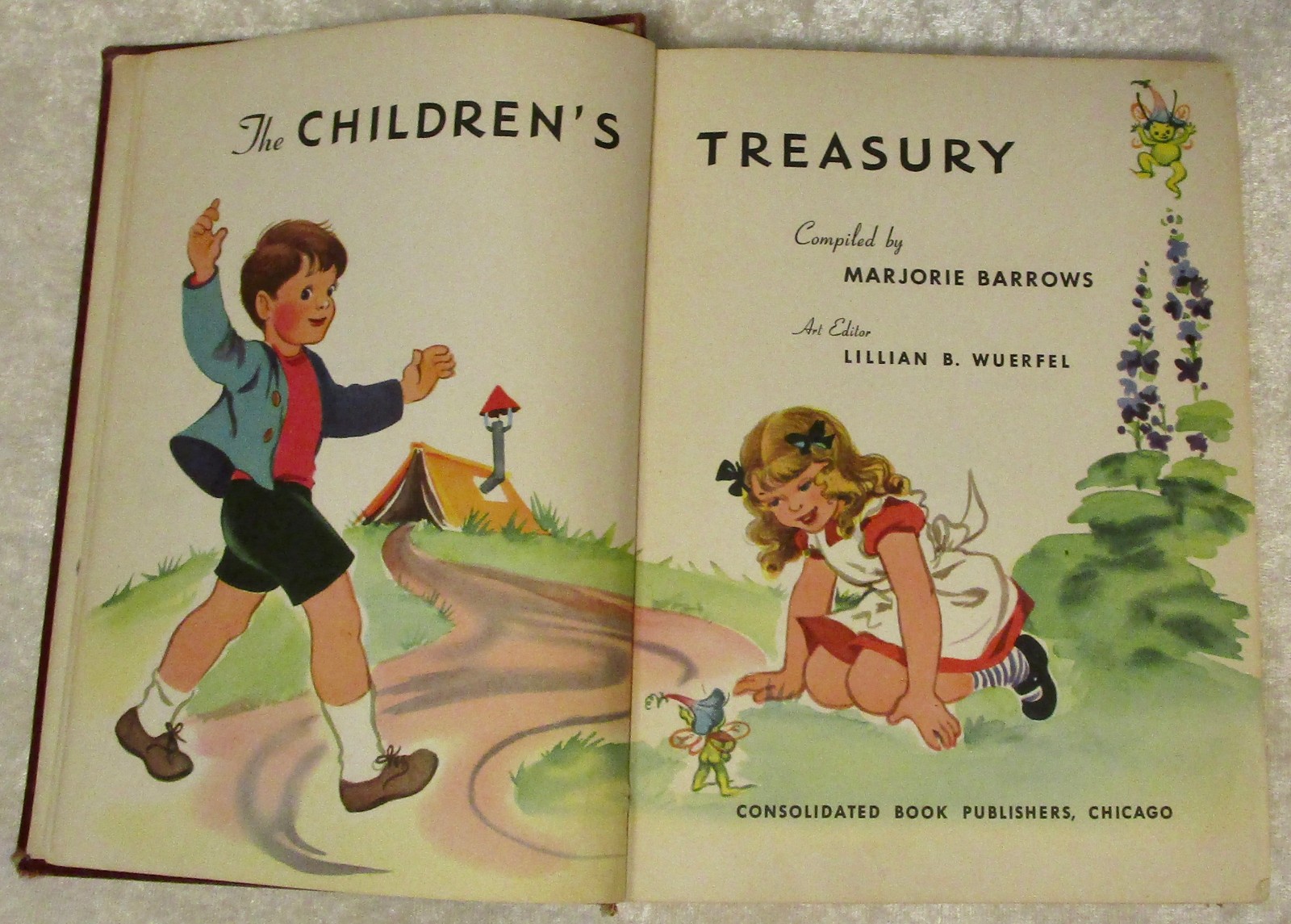 Vintage 1947 The Children\'s Treasury A Book To Grow On Marjorie Barrows HC no DJ