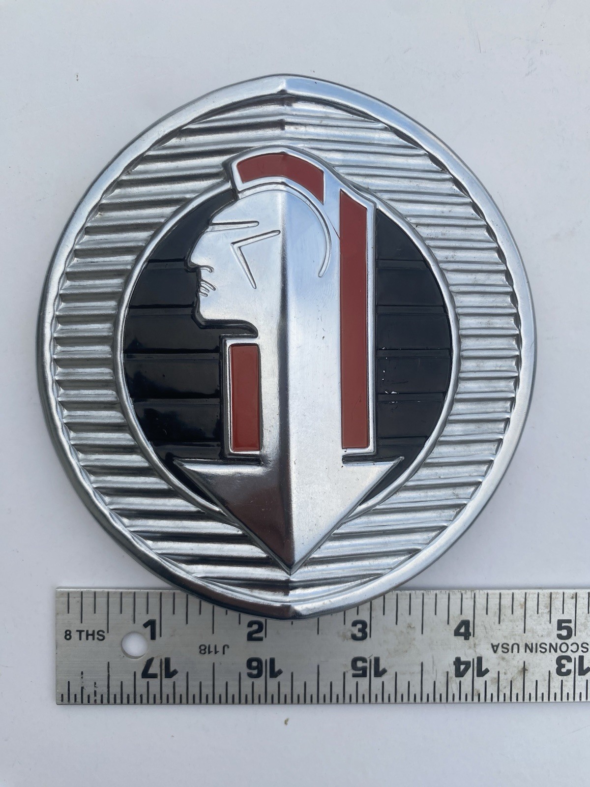 Original 1942 Pontiac Center Grill Emblem GM Beautiful Condition Vintage Look