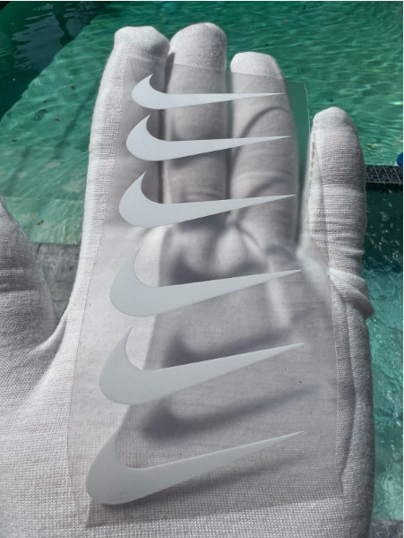 Swoosh Nike Heat Transfer pack of 9 Iron On Logo 2