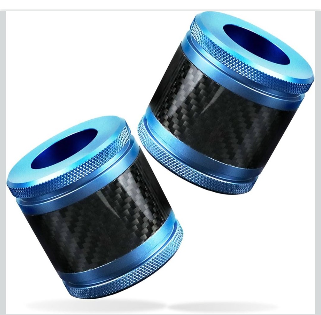 Gzicma Machined Blue CNC Alumium Carbon Fiber Inlay Crash Bar Slider
