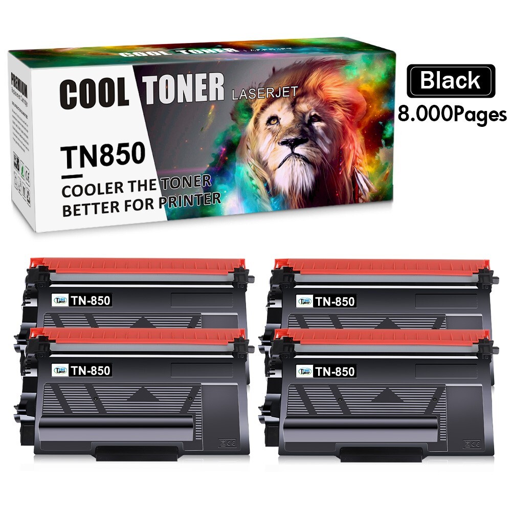 4PK TN850 Toner Cartridge For Brother TN-850 MFC-L5900DW MFC-L5800DW MFC-L5850DW