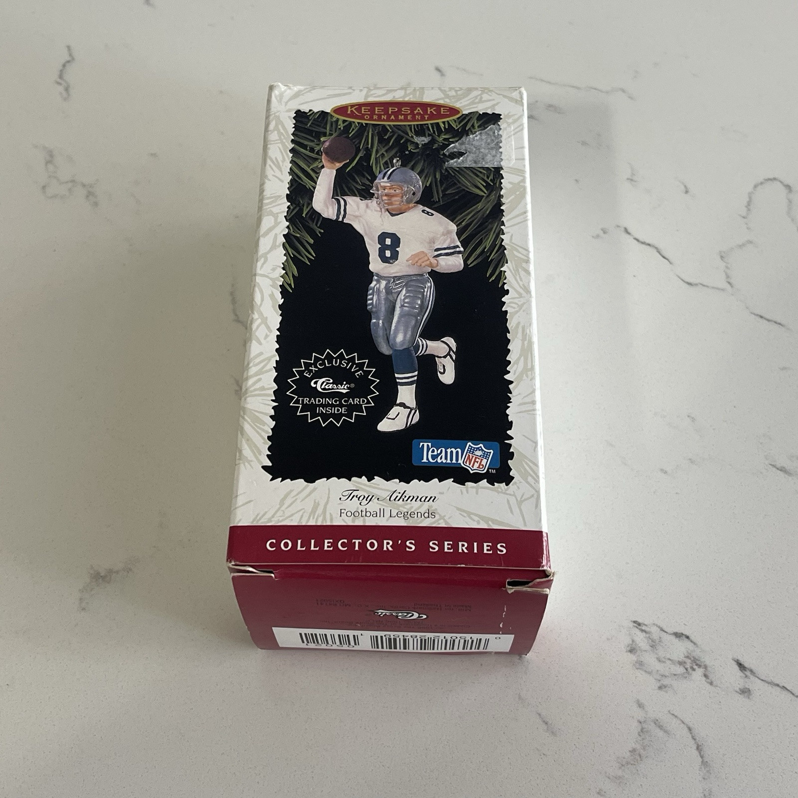 1996 Hallmark Keepsake Ornament Troy Aikman 2nd in \
