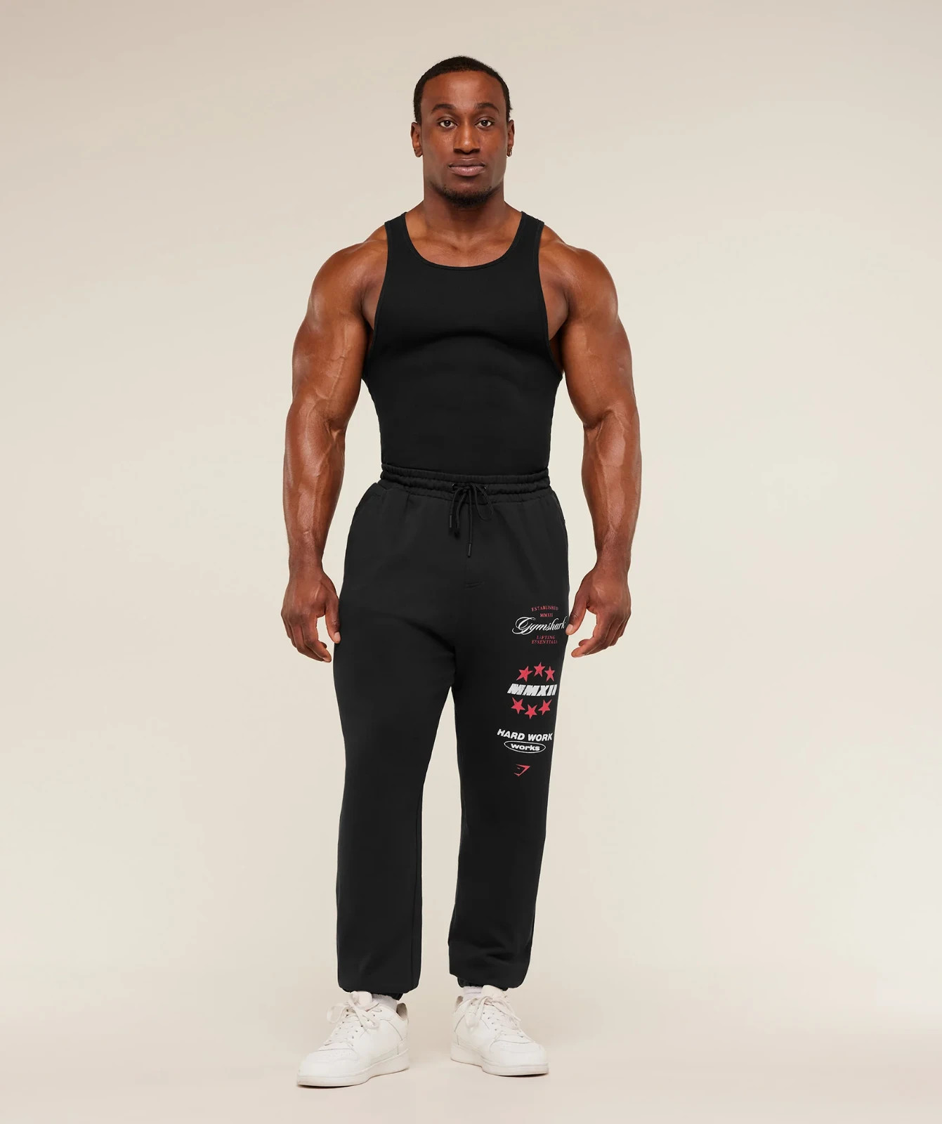 Gymshark Global Lifting Graphic Pants Black Size M (NWT)