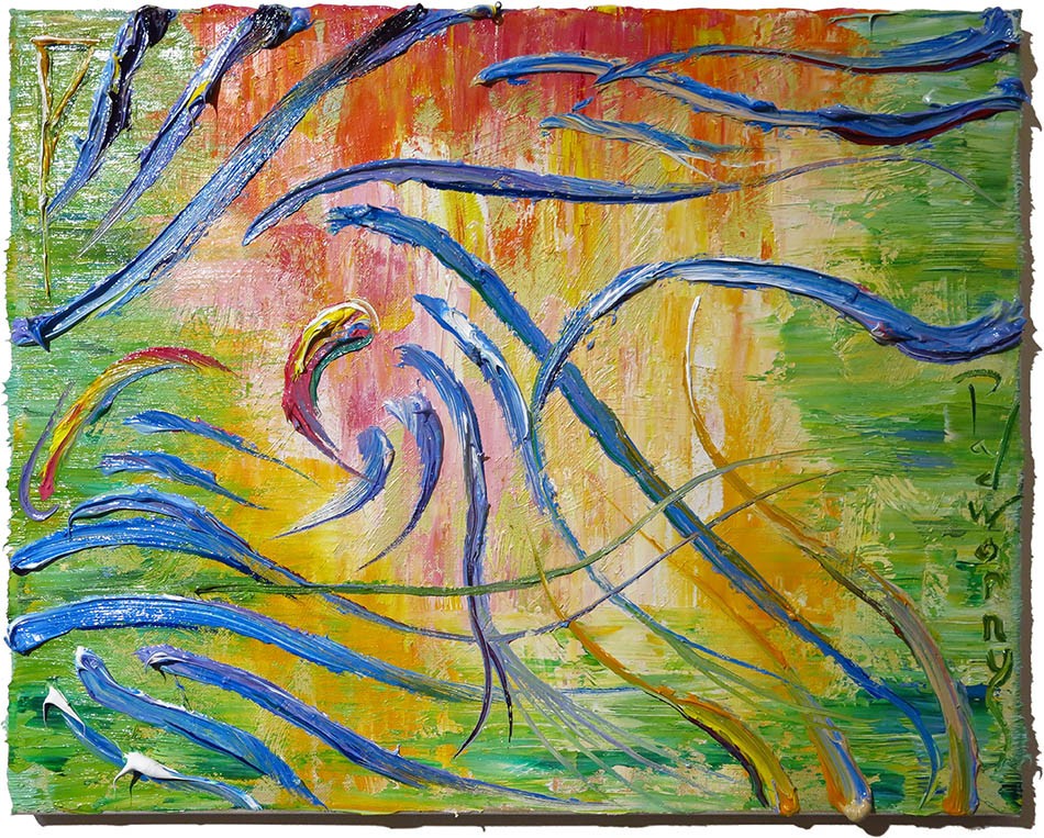 Original Landscape Oil Painting Modern Canvas Garden Flowers Nr Art Signed 16x20