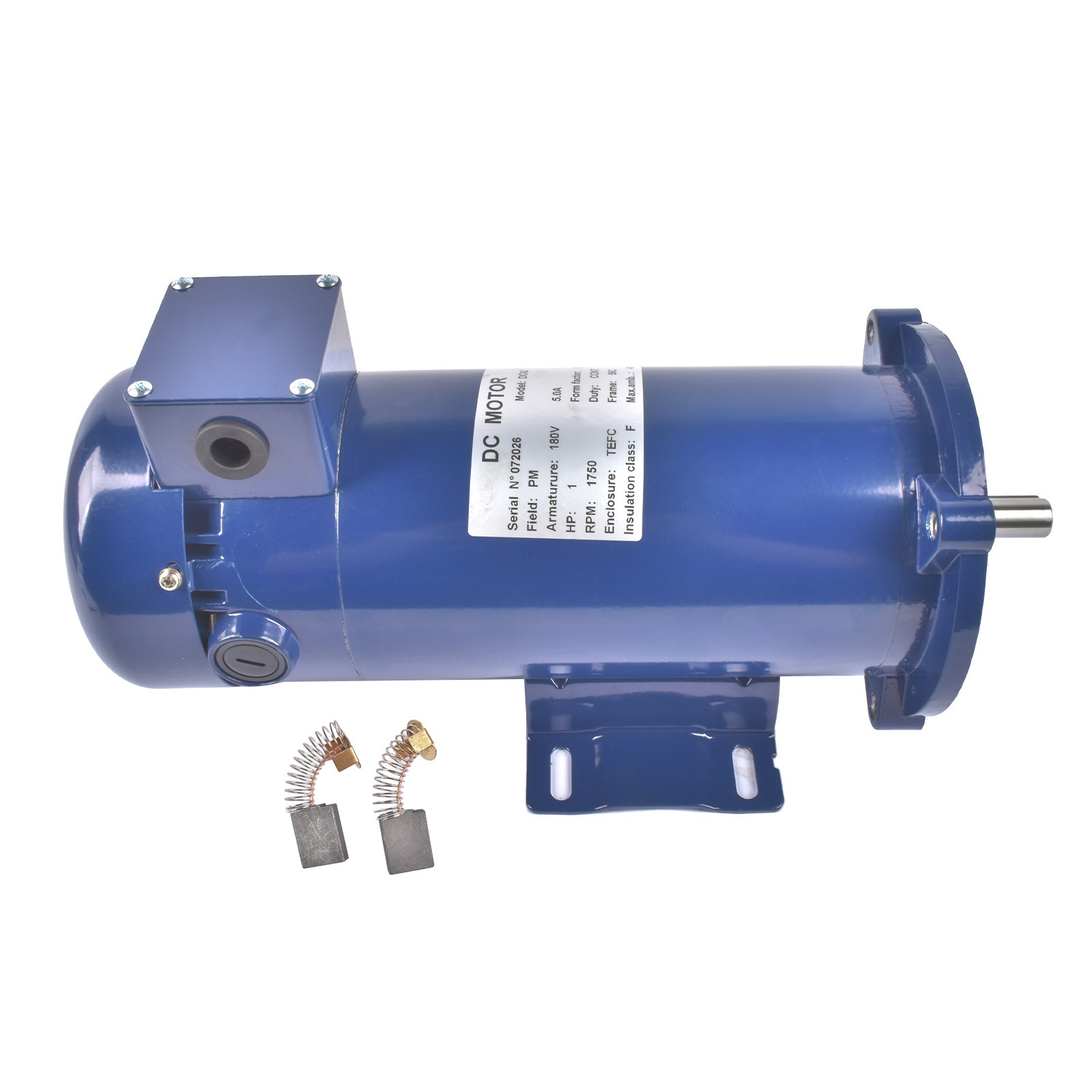 New DC Motor 1HP 1750RPM 5.2 Amps 56C TEFC Replaces Hallmark Industries MD0510B