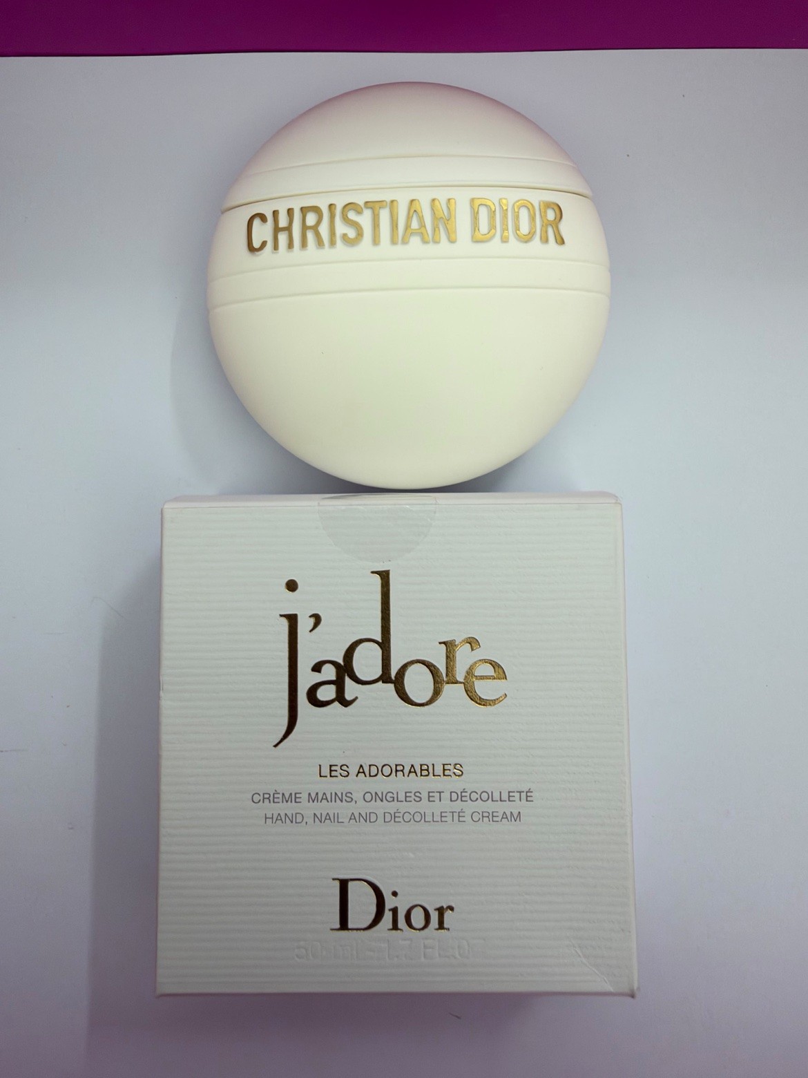 Dior J\'adore Les Adorables Hand Nail Decollete Cream 50ml New With Box