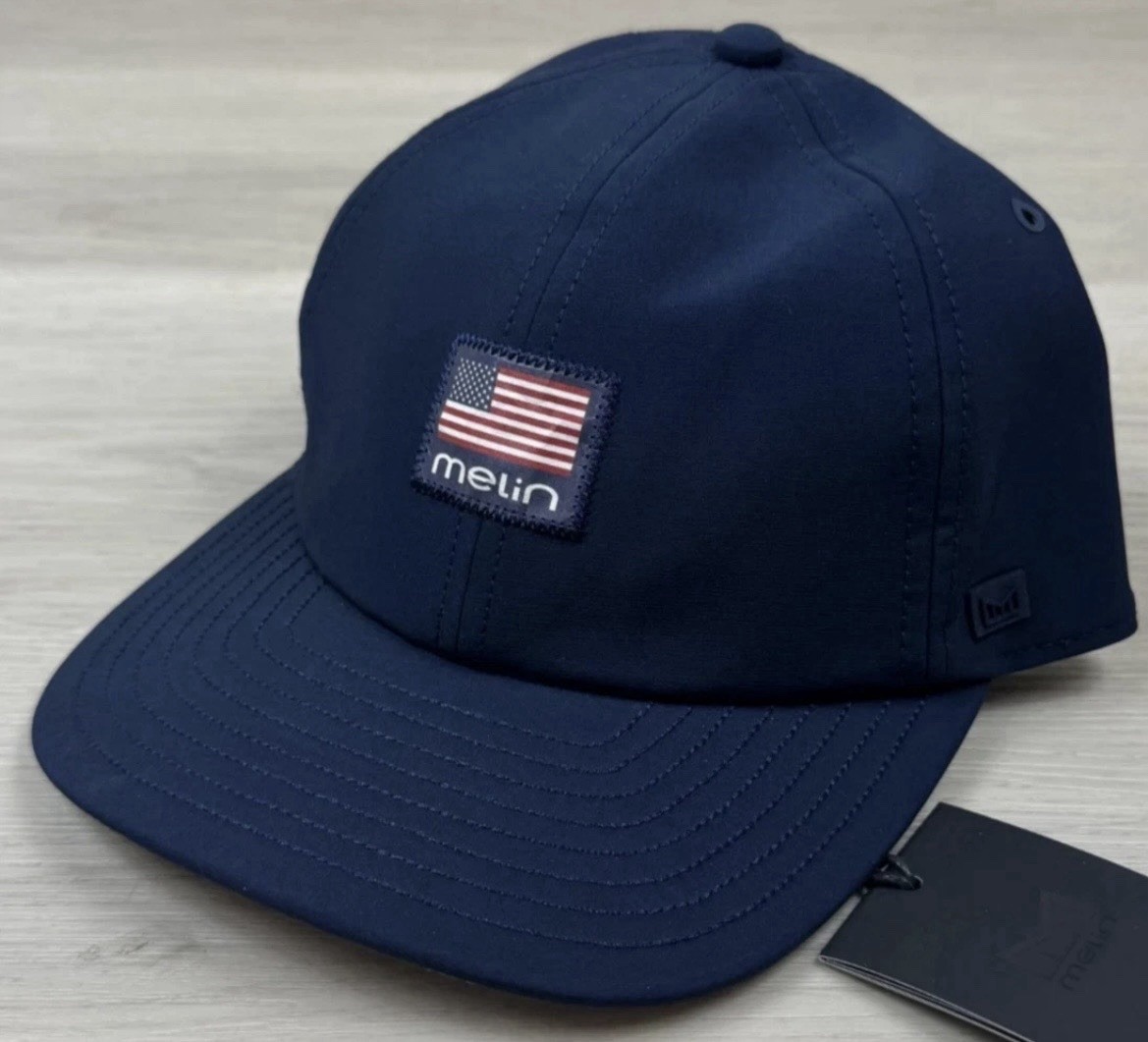 NWT Melin The Legend Americana Hydro Baseball Cap Navy Patriotic NWT Melin The Legend Americana Hydro Baseball Cap Navy Patriotic