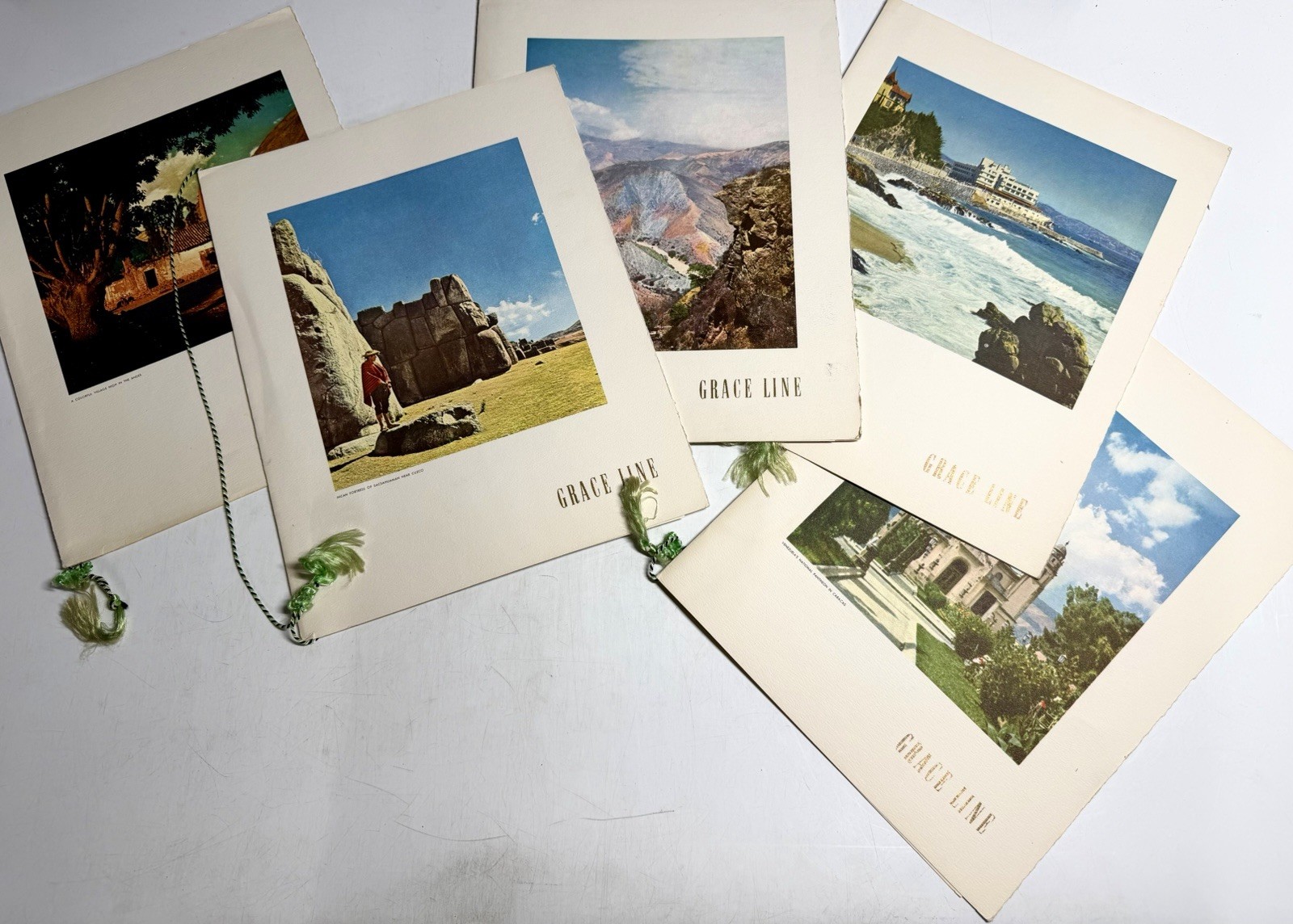 Vintage 1959 Grace Line SS Santa Rosa Dinner Menus Lot of 5 South America