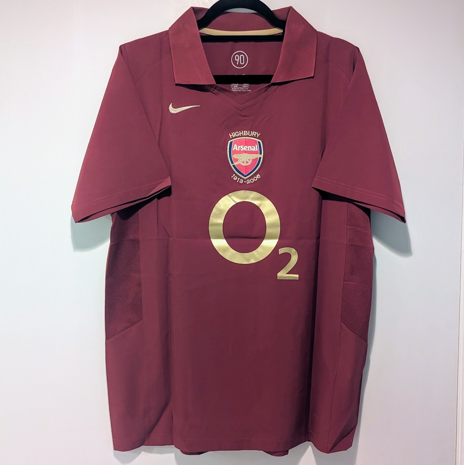 Arsenal London Dennis Bergkamp 2005/06 Retro Jersey Men\'s XL