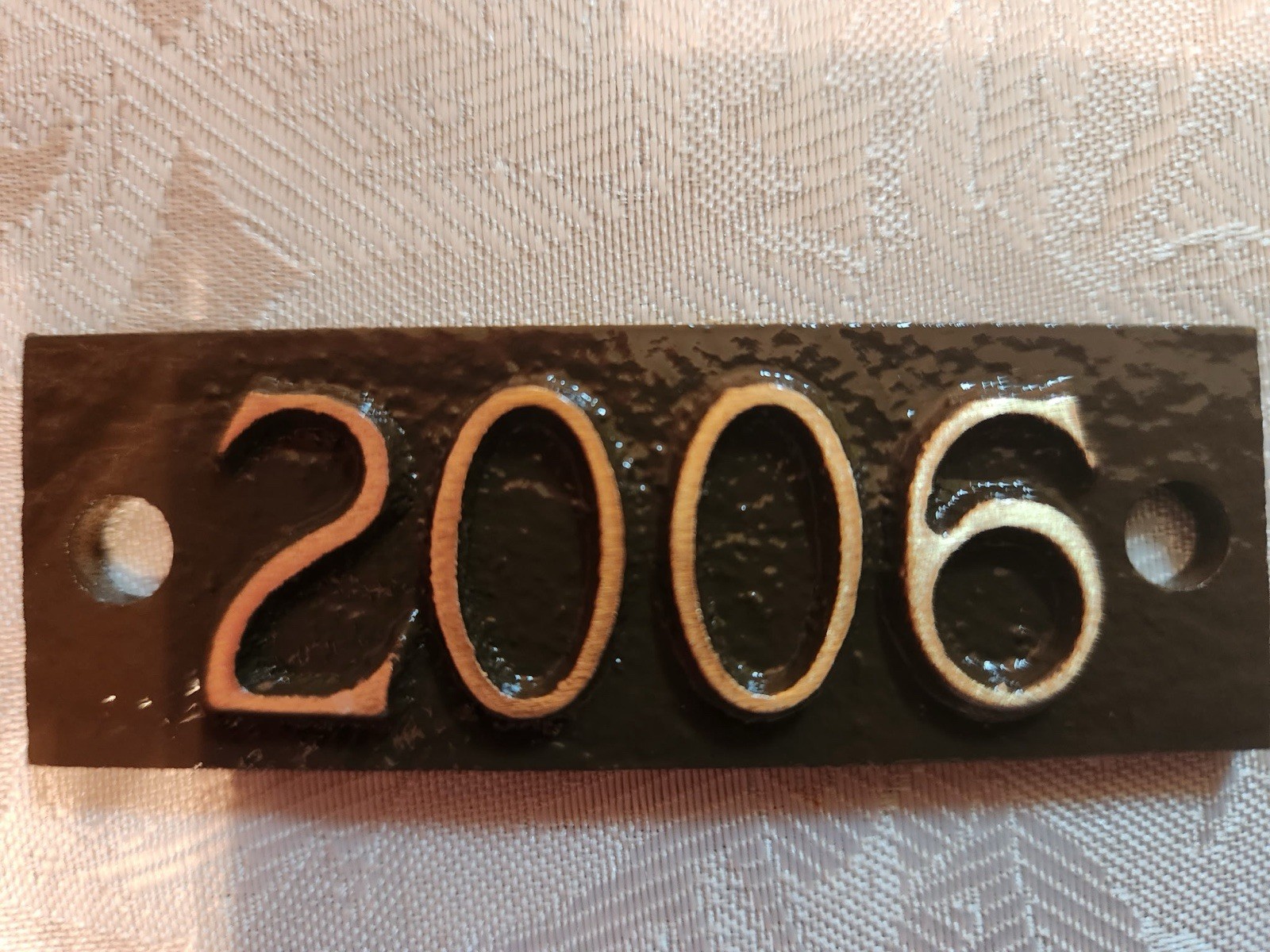 2006 Headstone Monument Date Plates Cast Bronze 1\ 2006 Headstone Monument Date Plates Cast Bronze 1\