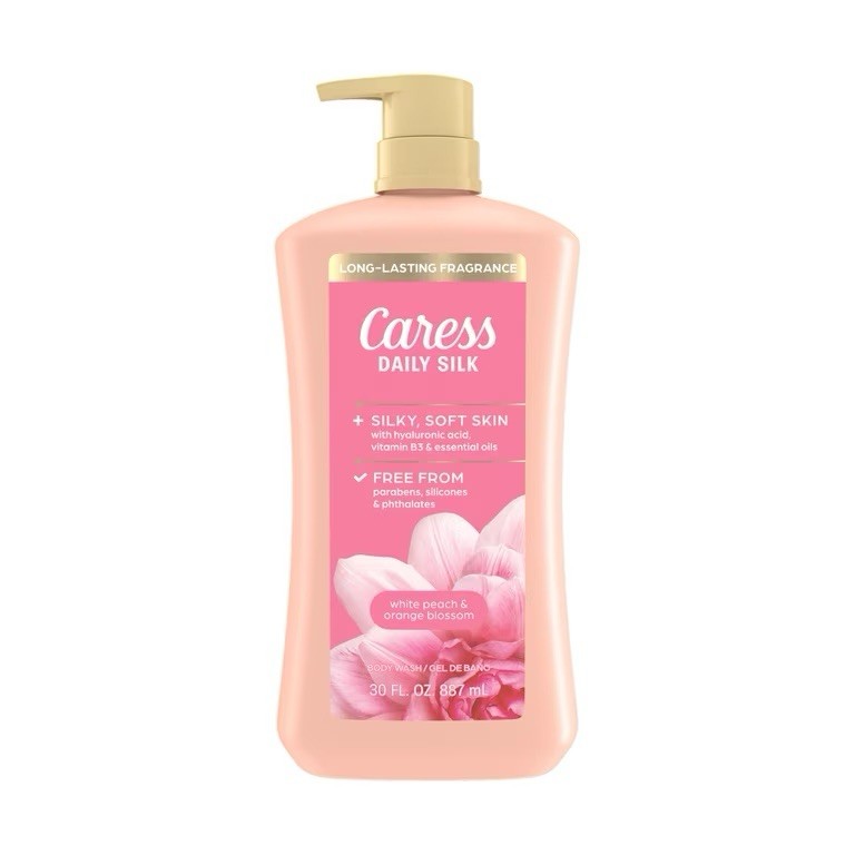 Body Wash for Women, Daily Silk White Peach & Orange Blossom for Dry Skin