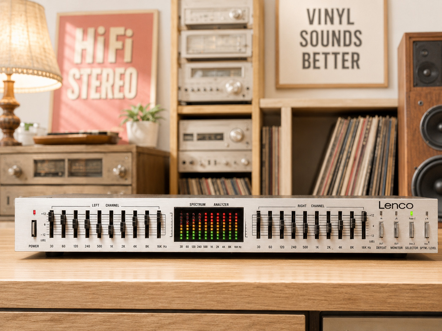 LENCO 🌈RaRe🌈 Vintage Stereo Graphic Equalizer