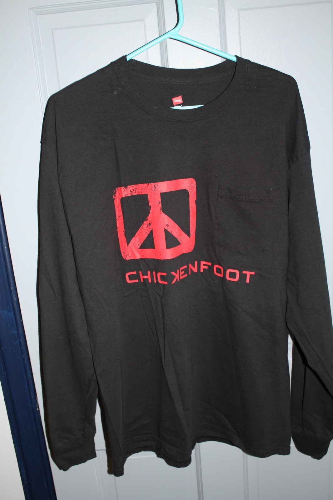 NWOT Vintage Chickenfoot Band Shirt Mens XL Black Long Sleeve Pocket T ARA 2014