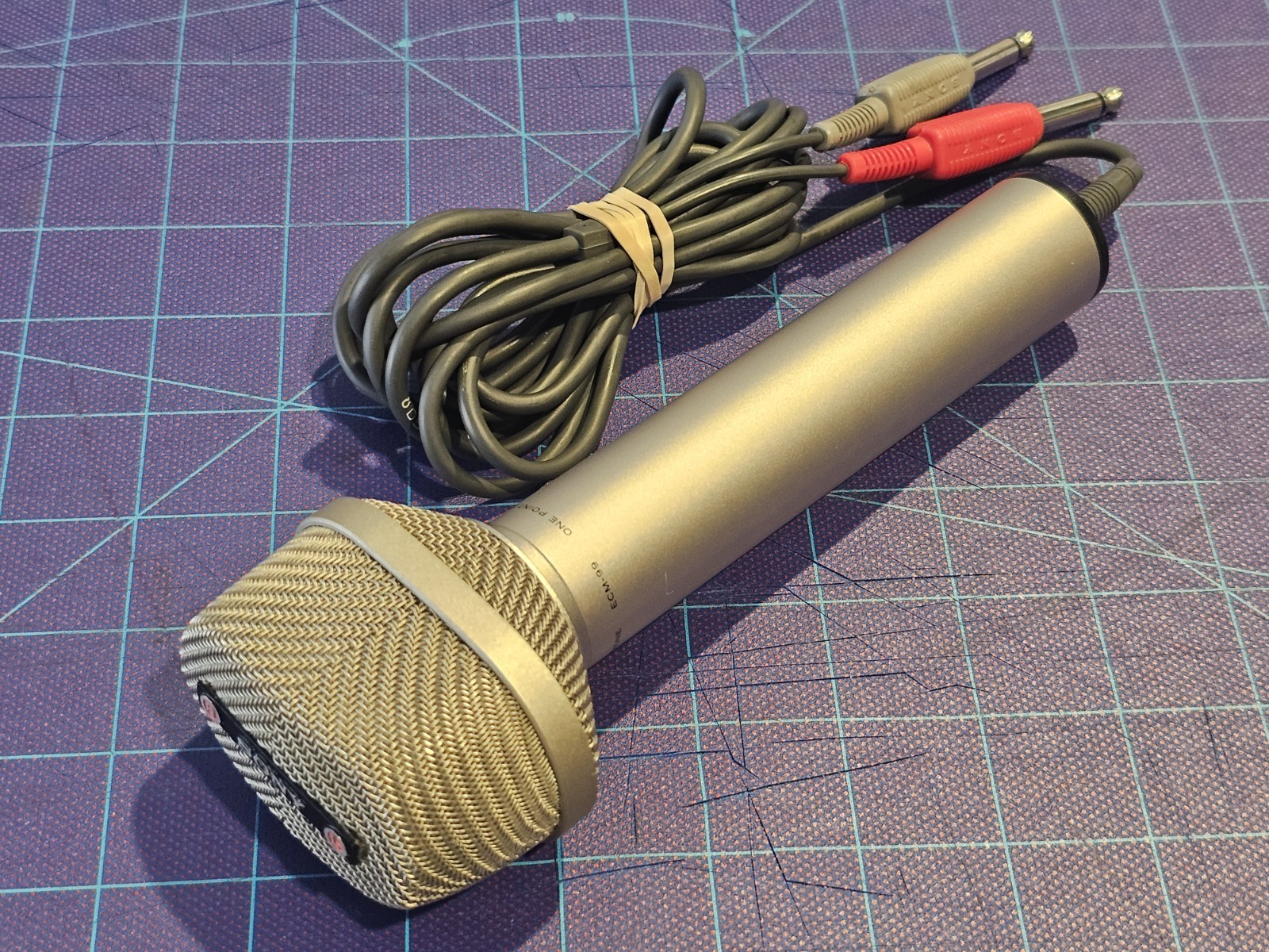 Vintage Sony ECM-99 One Point Stereo Electret Condenser Microphone Vintage Sony ECM-99 One Point Stereo Electret Condenser Microphone