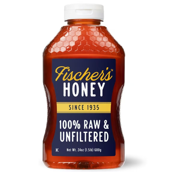 Fischer's 100% Pure, Raw & Unfiltered Honey, 24 oz new included Fischer's 100% Pure, Raw & Unfiltered Honey, 24 oz new included