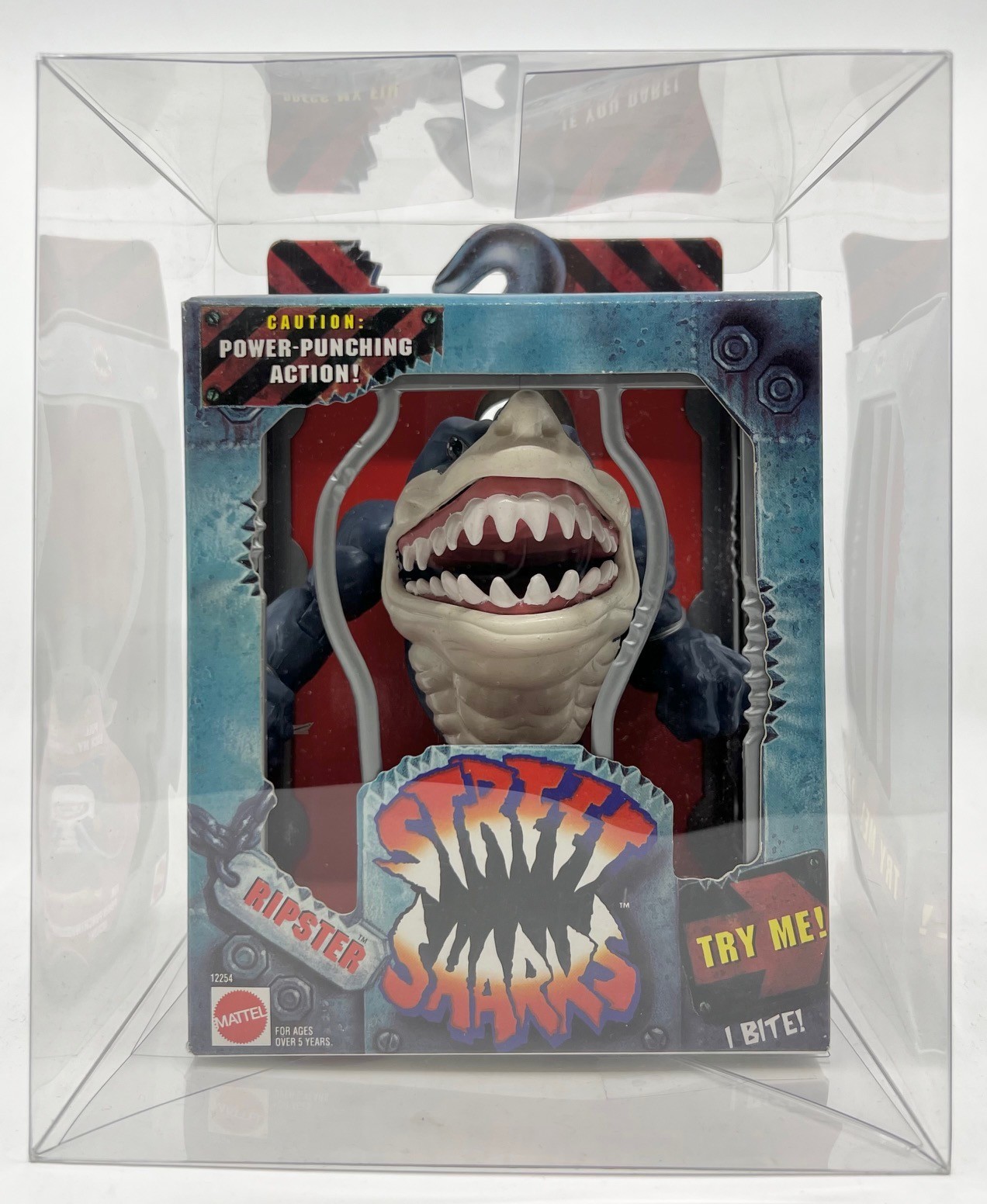 Mattel Street Sharks RIPSTER 1994 Action Figure vintage rare AFA Ready