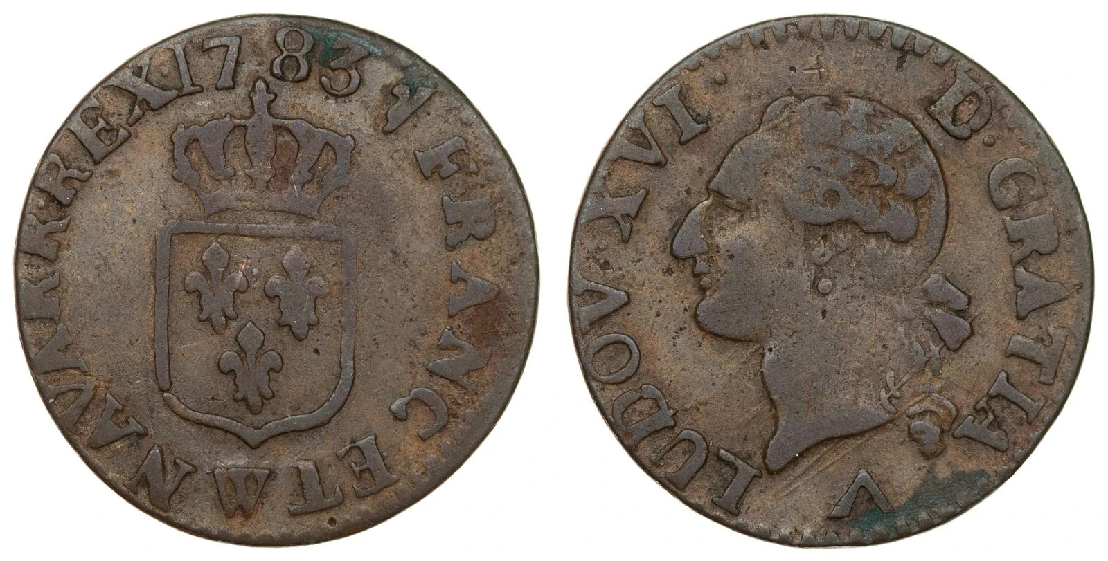 France - Liard 1783 W - Louis XVI