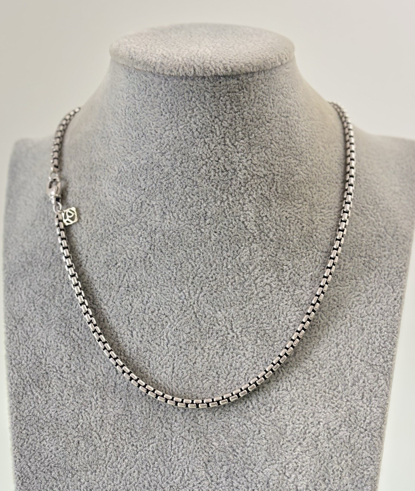 David Yurman Sterling silver 3.6mm Box Chain Necklace 18\ David Yurman Sterling silver 3.6mm Box Chain Necklace 18\
