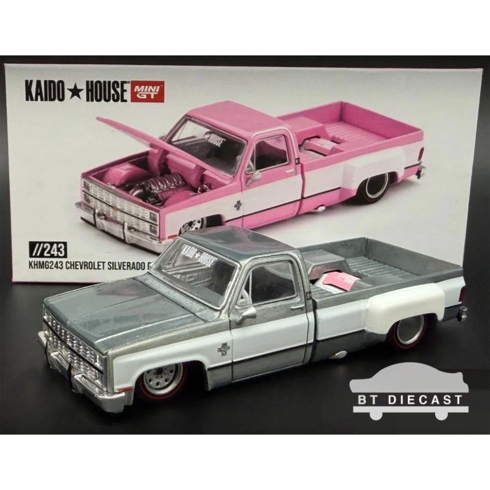 MINI GT KAIDO HOUSE CHEVROLET SILVERADO DUALLY VINTAGE SPEC V2 1/64 #243 Chase