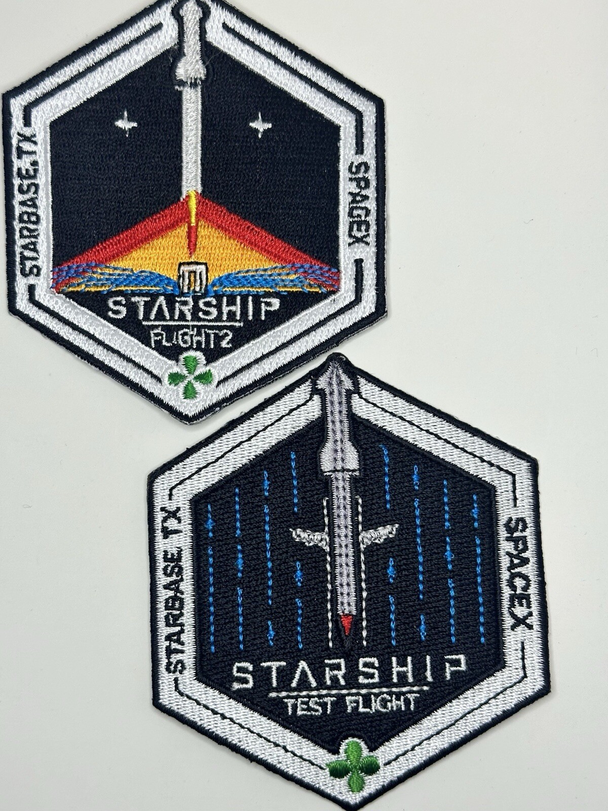 SpaceX Starship 1 & 2 Orbital Launch Mission Combo Patches 3