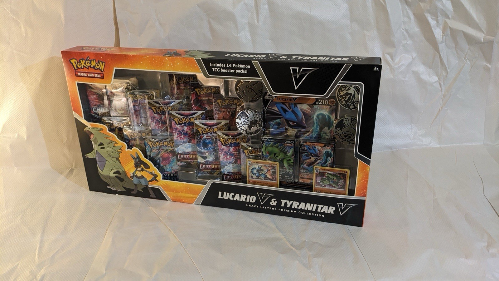Pokemon TCG Lucario V & Tyranitar V Heavy Hitters Premium Collection NEW 2023