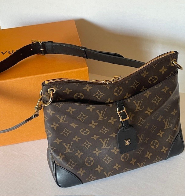 Authentic Louis Vuitton Odeon Monogram Shoulder Bag MM original Box and receipt