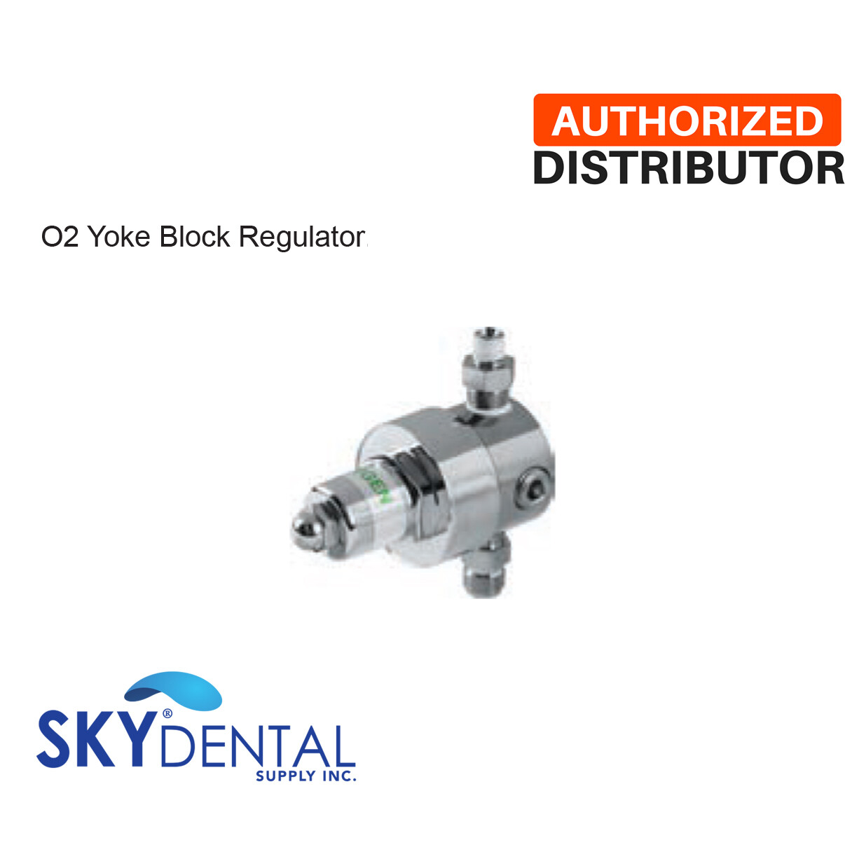Belmed O2 Oxygen / Gas Yoke Block Regulator Part Fitting 1/8