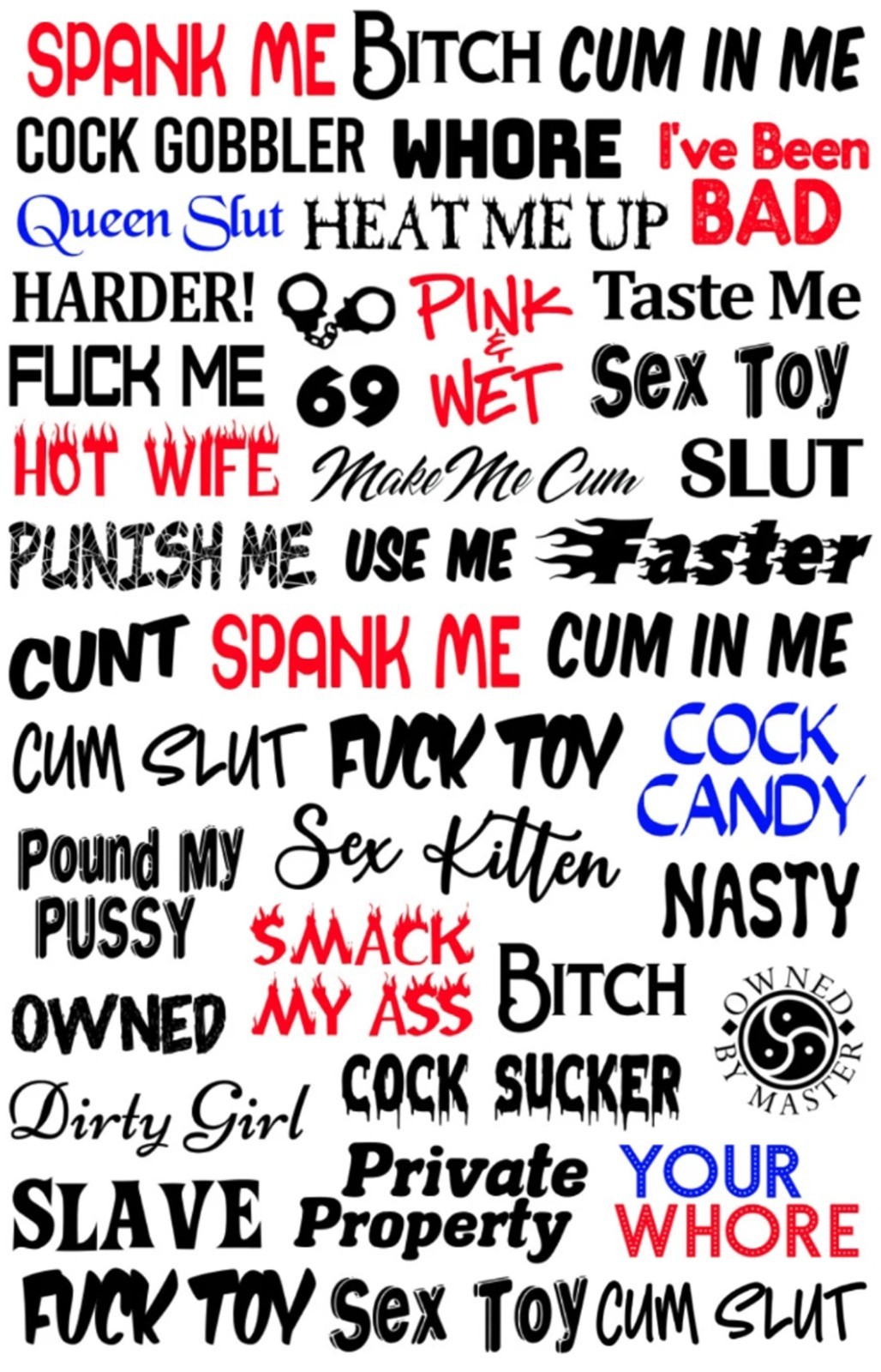 40 Naughty Temporary Tattoos Adult Body Art Slave Kinky Sex Hot Slutty Stickers 40 Naughty Temporary Tattoos Adult Body Art Slave Kinky Sex Hot Slutty Stickers