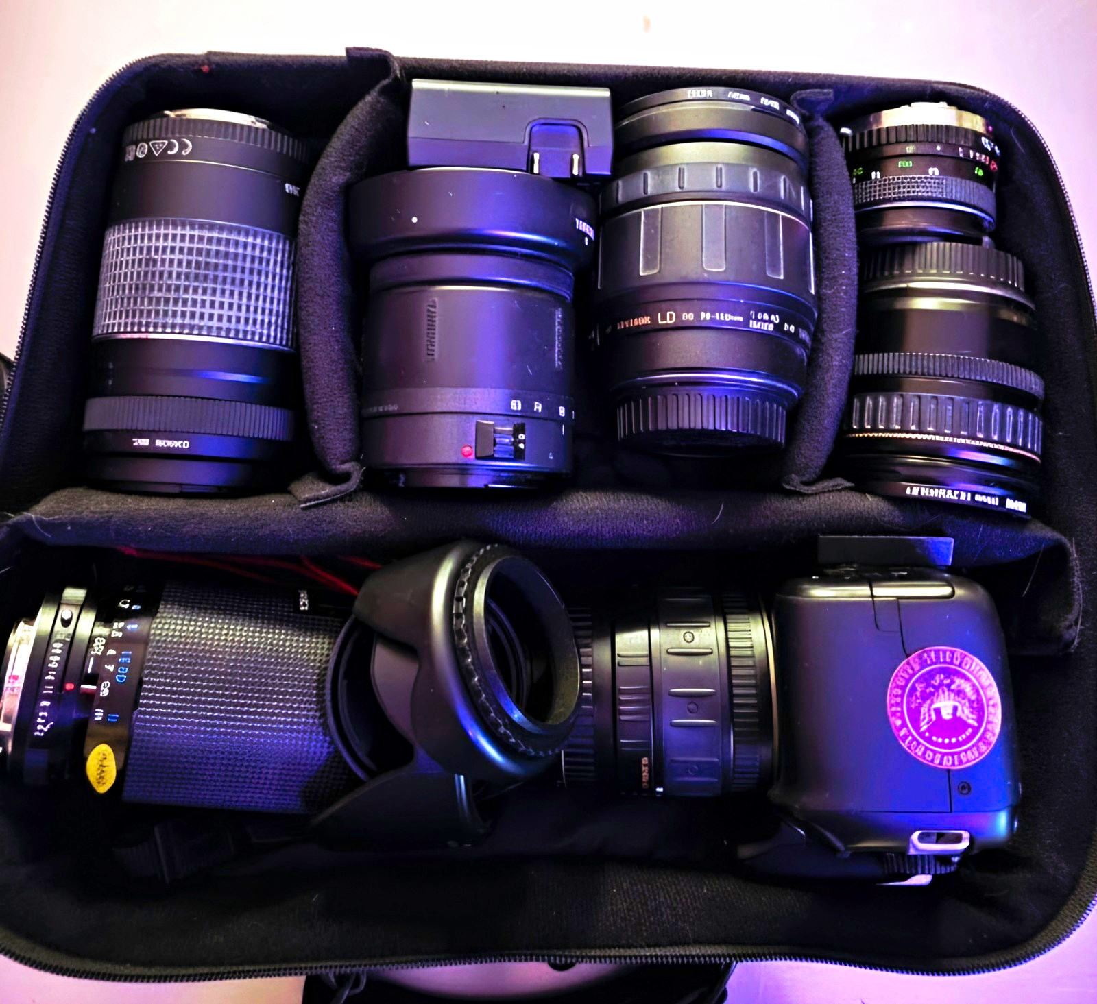 Canon EOS Rebel T3 DSLR Camera Bundle w/ Lenses Strap Charger Flash BUNDLE