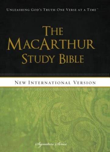 NIV, The MacArthur Study Bible, Hardcover (Signature) - Hardcover - ACCEPTABLE