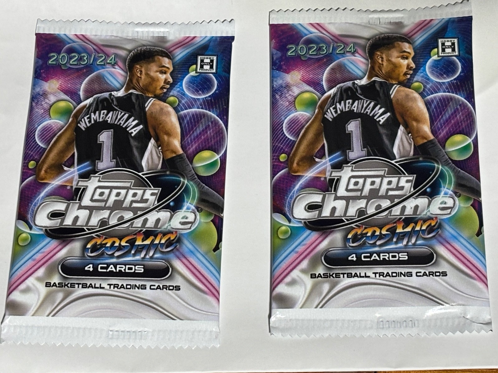 2023-24 Topps Cosmic Chrome Basketball (2) Hobby Packs 2023-24 Topps Cosmic Chrome Basketball (2) Hobby Packs
