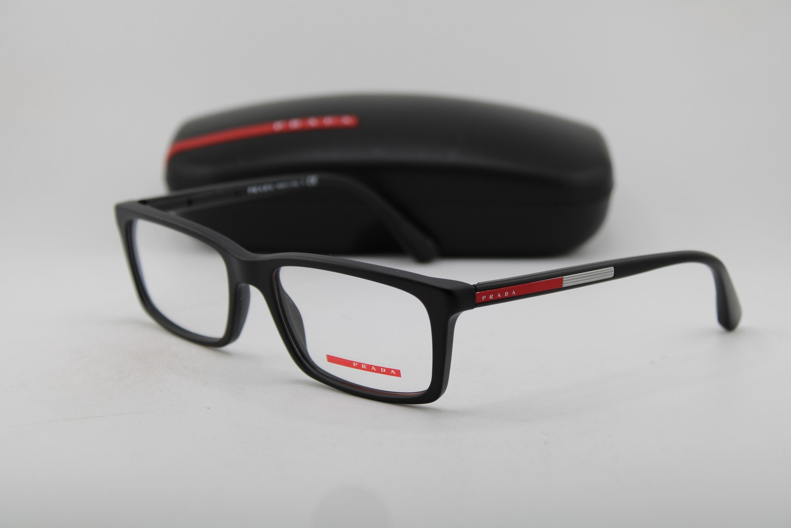 NEW PRADA SPORT VPS 02C 1BO-1O1 MATTE BLACK AUTHENTIC EYEGLASSES 55-17 NEW PRADA SPORT VPS 02C 1BO-1O1 MATTE BLACK AUTHENTIC EYEGLASSES 55-17