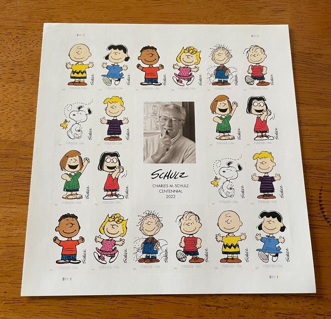 US Stamps - 2022 SC#5726 Charles M. Schulz Centennial Forever Stamps - MNH VF US Stamps - 2022 SC#5726 Charles M. Schulz Centennial Forever Stamps - MNH VF
