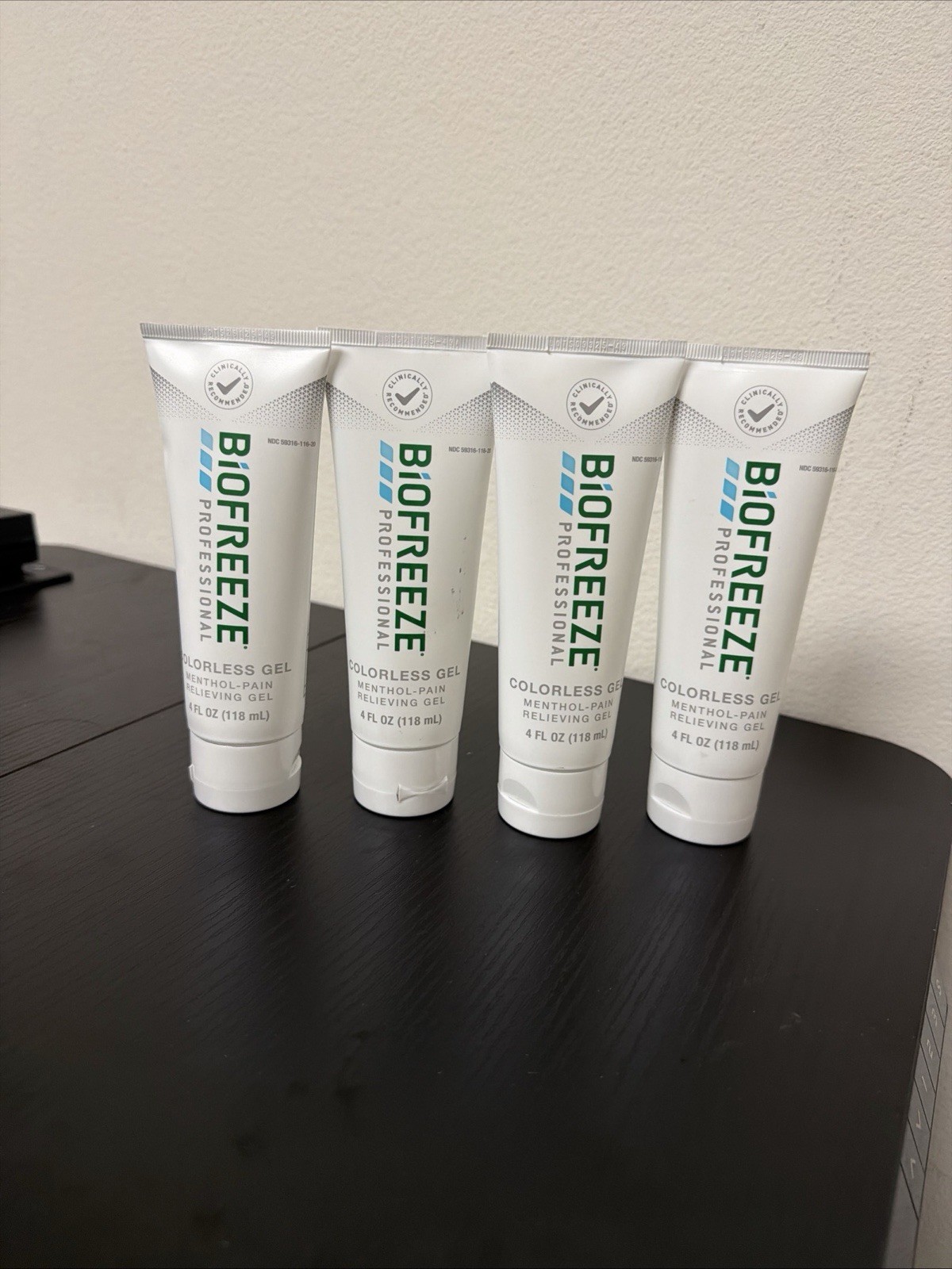 Biofreeze *Professional* Gel Menthol Pain Relief Colorless 4oz Exp 27 Pack Of 4 Biofreeze *Professional* Gel Menthol Pain Relief Colorless 4oz Exp 27 Pack Of 4