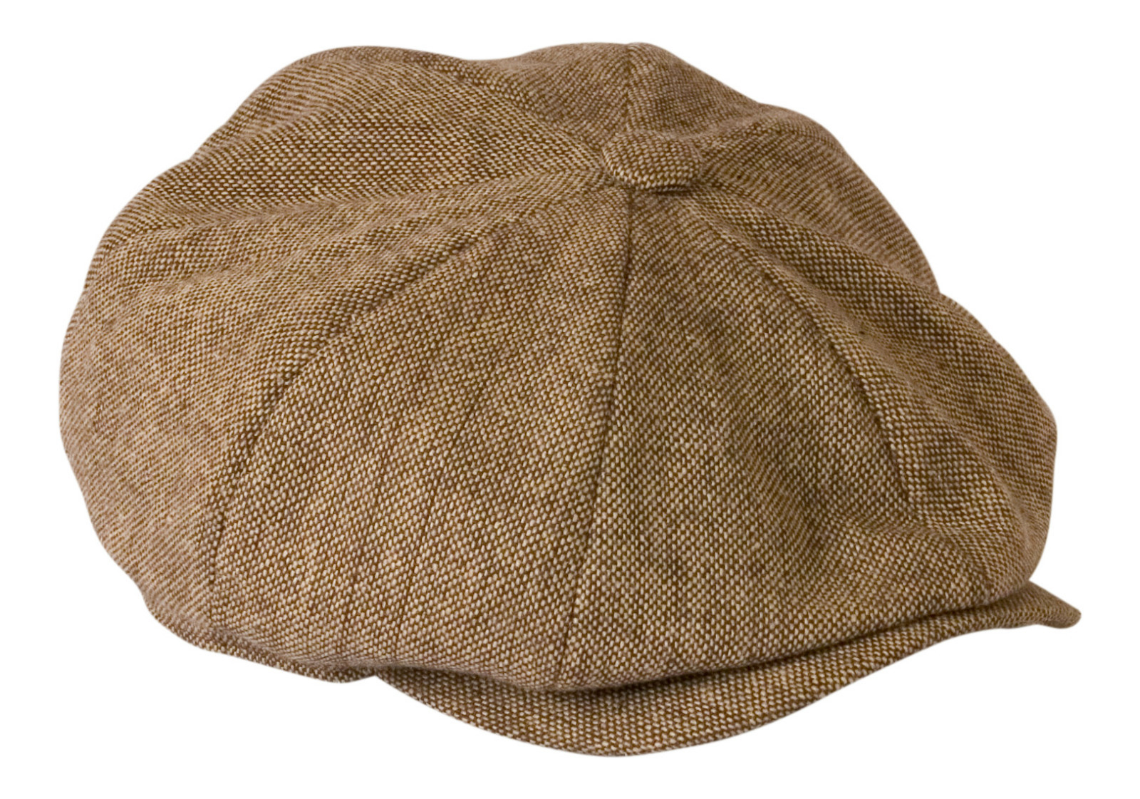 Shelby Light Beige Brown Summer Tweed Newsboy Cap - Gamble & Gunn
