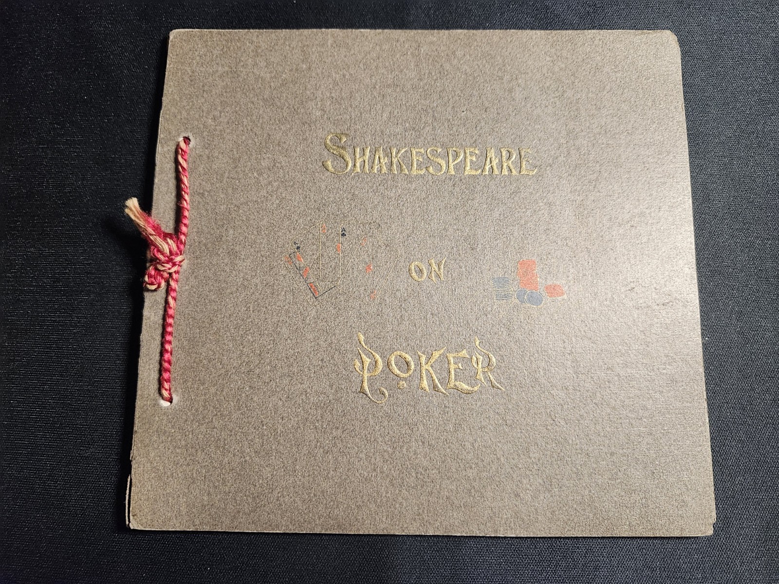 Antique 1906 Shakespeare on Poker Martha Ballard Rare String Bound Book Denver Antique 1906 Shakespeare on Poker Martha Ballard Rare String Bound Book Denver