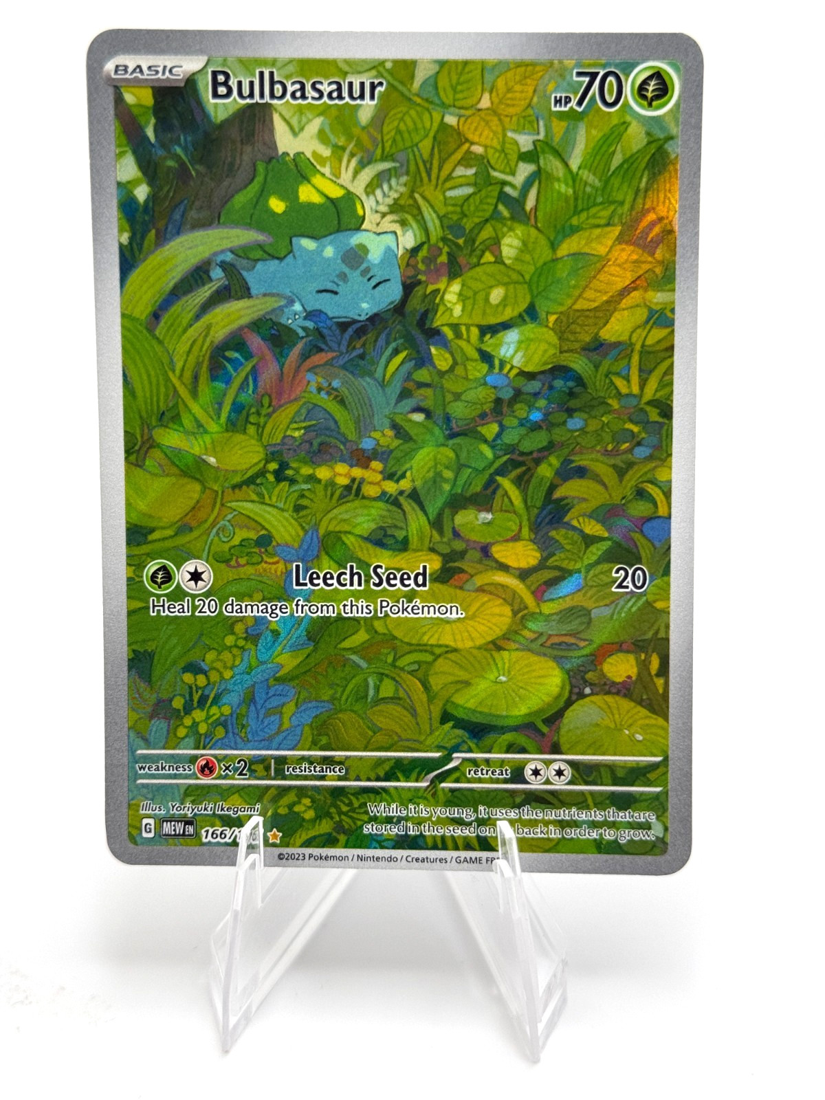 Pokemon Bulbasaur Illustration Rare SV 151 166/165