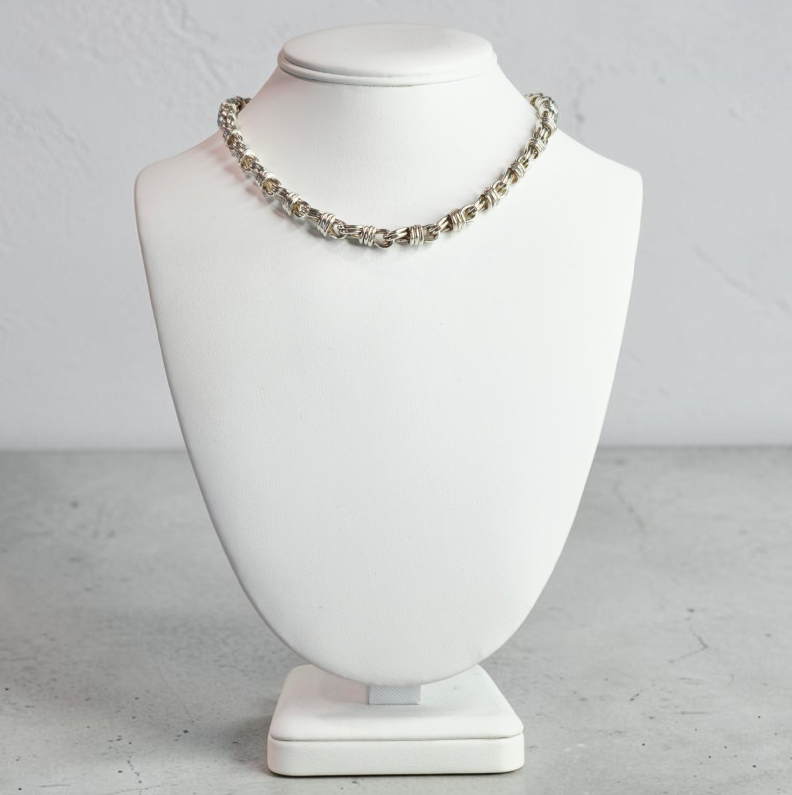 VTG MMA Metropolitan Museum Art 925 Sterling Silver Rope Knot Chain 71g Necklace VTG MMA Metropolitan Museum Art 925 Sterling Silver Rope Knot Chain 71g Necklace