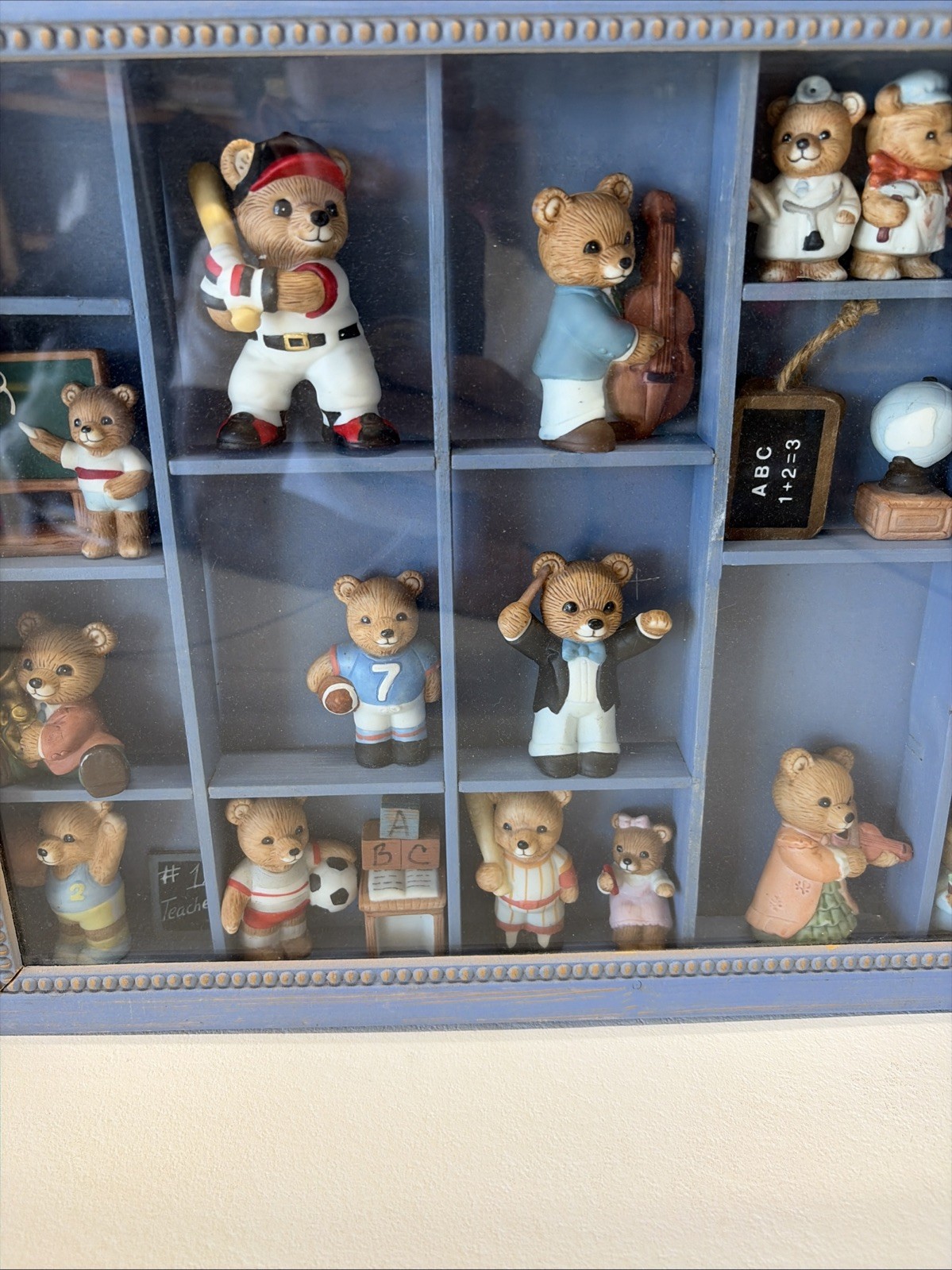Homco Ceramic Set Of Mixed  Bears 19 Total + Extras. Vintage 70’s-80’s