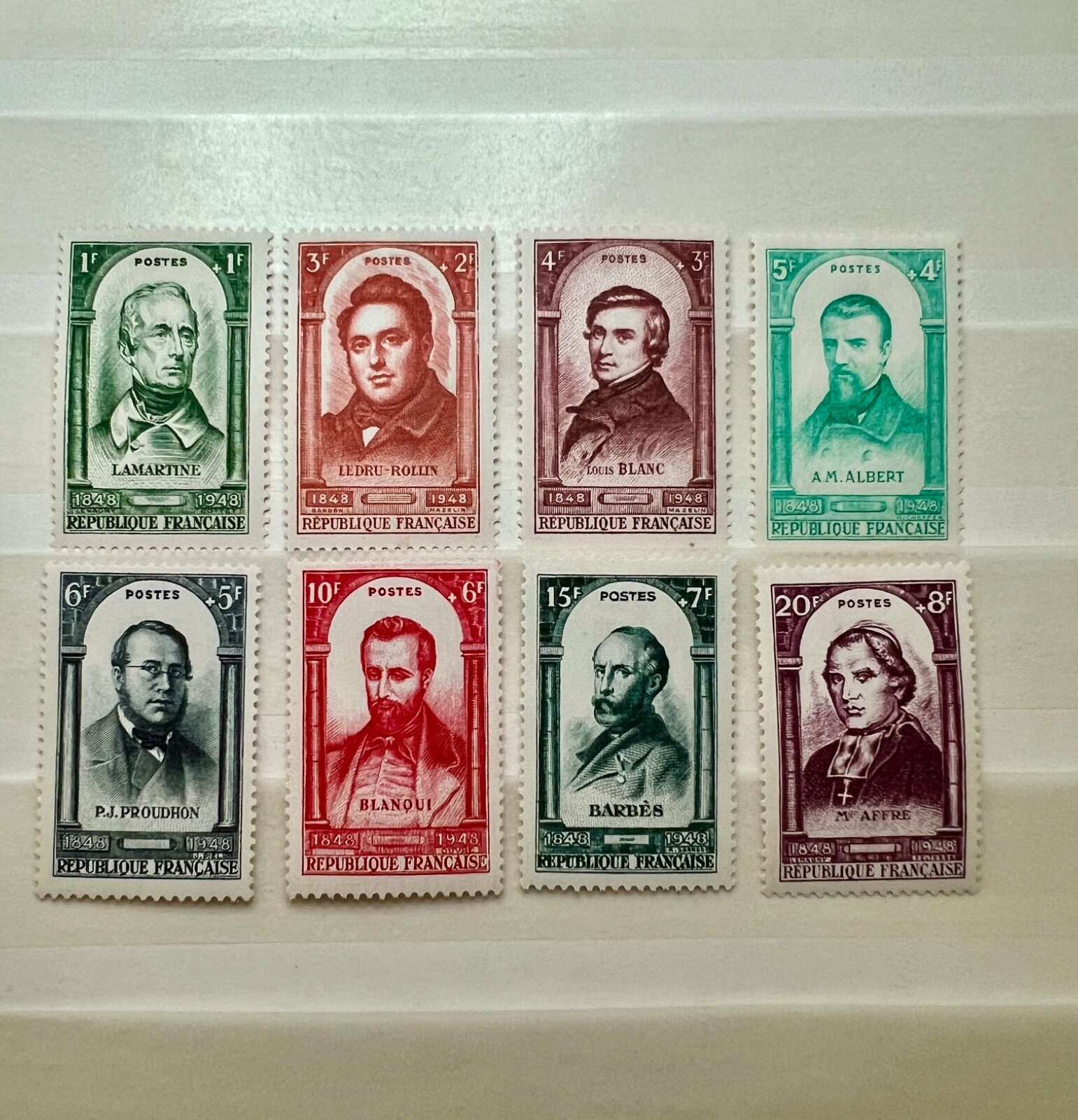 France #YT795-YT802 MNH 1948 Revolutionaries Famous People [B224-B231]