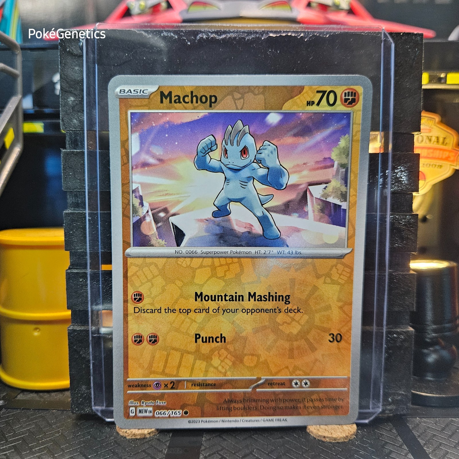 Machop 151 Reverse Holo Pokémon TCG 066/165 Scarlet & Violet Common