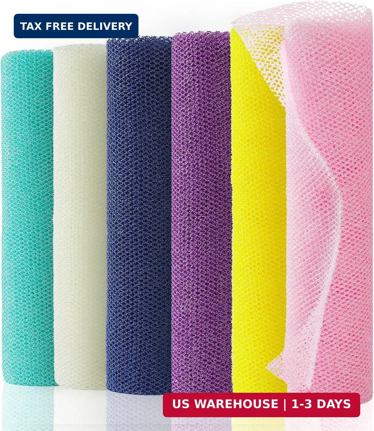 Authentic African Net Sponge,6 Pack Multi Color Body Scrubber | Fast Drying Afri Authentic African Net Sponge,6 Pack Multi Color Body Scrubber | Fast Drying Afri