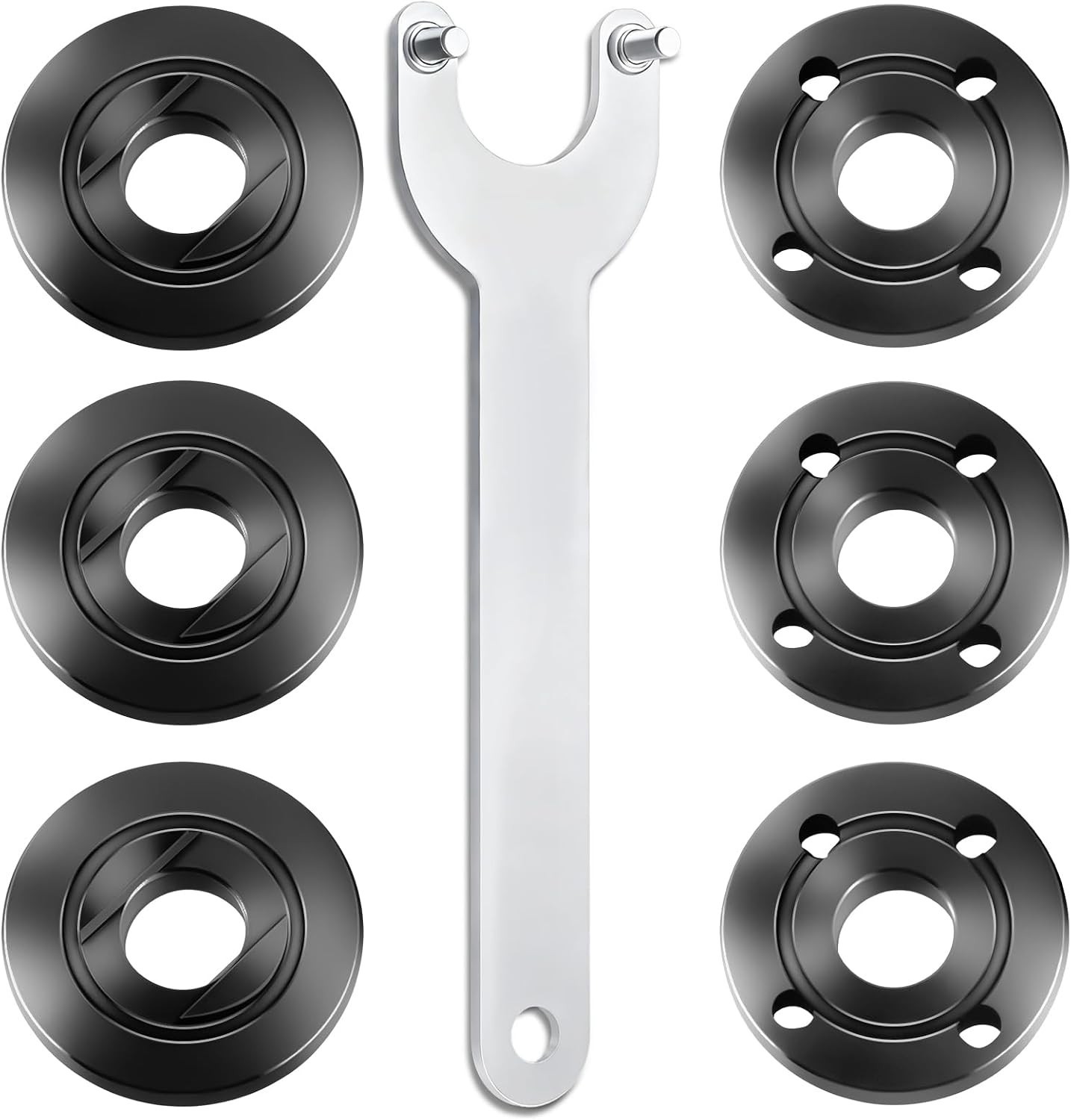 IALTMEI 7-Piece Angle Grinder Nut and Wrench Set — Premium 5/8-11 Metal