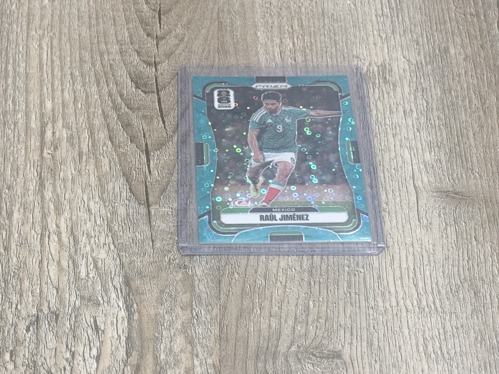 2026 Panini Prizm World Cup Raul Jimenez #284 Teal Disco Prizm /149 Mexico 2026 Panini Prizm World Cup Raul Jimenez #284 Teal Disco Prizm /149 Mexico