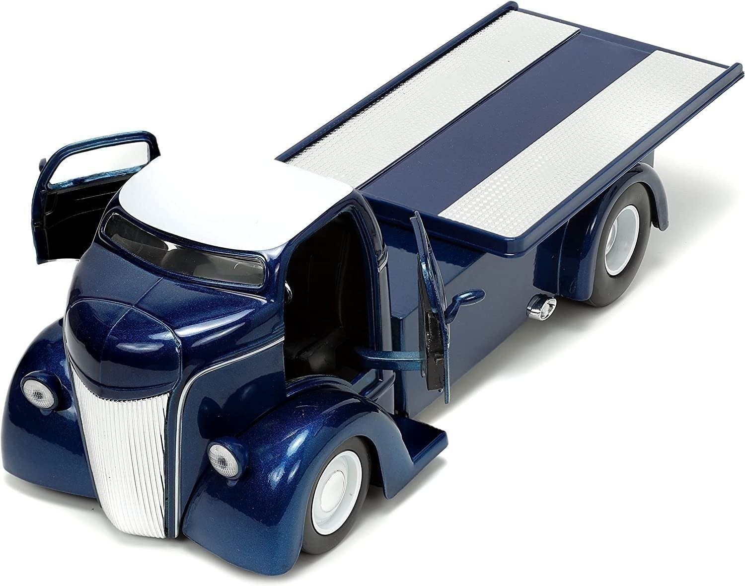 Jada Toys Just Trucks 1:24 1947 Ford COE Flatbed Die-cast Car Dark Blue/White... Jada Toys Just Trucks 1:24 1947 Ford COE Flatbed Die-cast Car Dark Blue/White...