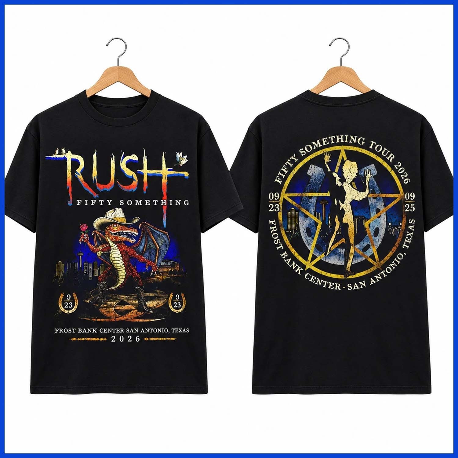 SALE - Ru$h Fifty Something Tour 2026 T Shirt San Antonio TX Concert Reprint