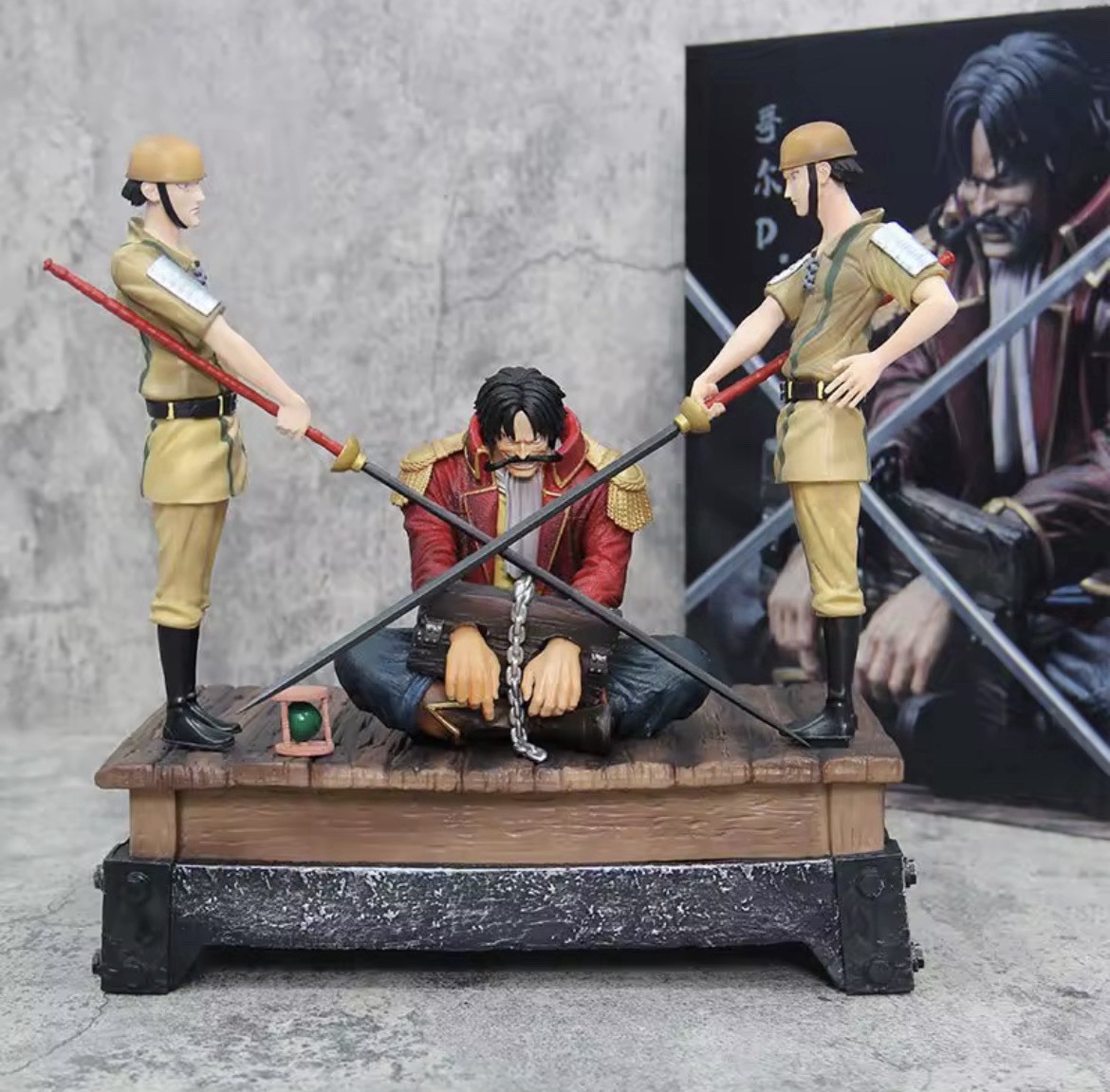 One Piece Gol D. Roger Execution Platform GK PVC Statue Figure Anime Boxed