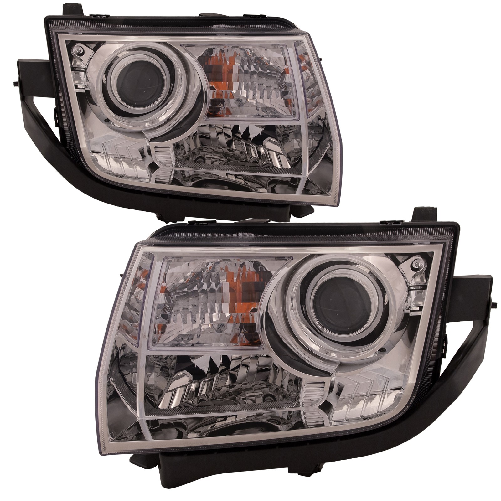 CAPA Certified Left and Right Headlight Set Fits 07-10 Lincoln MKX Halogen